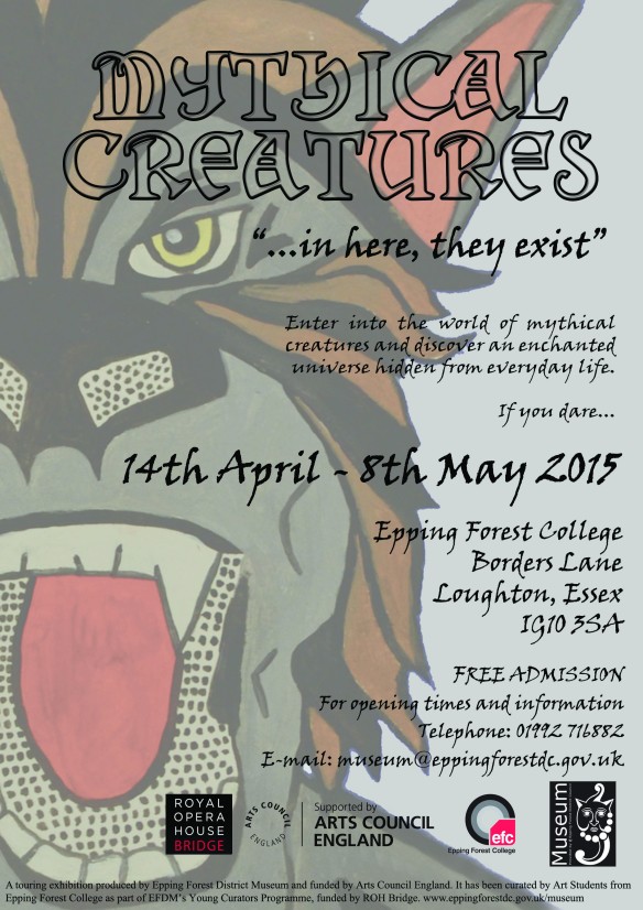 EFDM Mythical Creatures Exhibition Poster